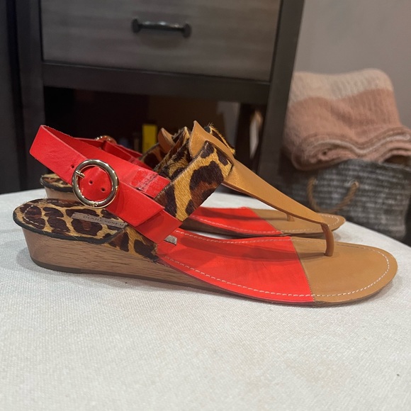 🤍 Diane von Furstenberg Sunny wedge sandal🤍 - Picture 3 of 7